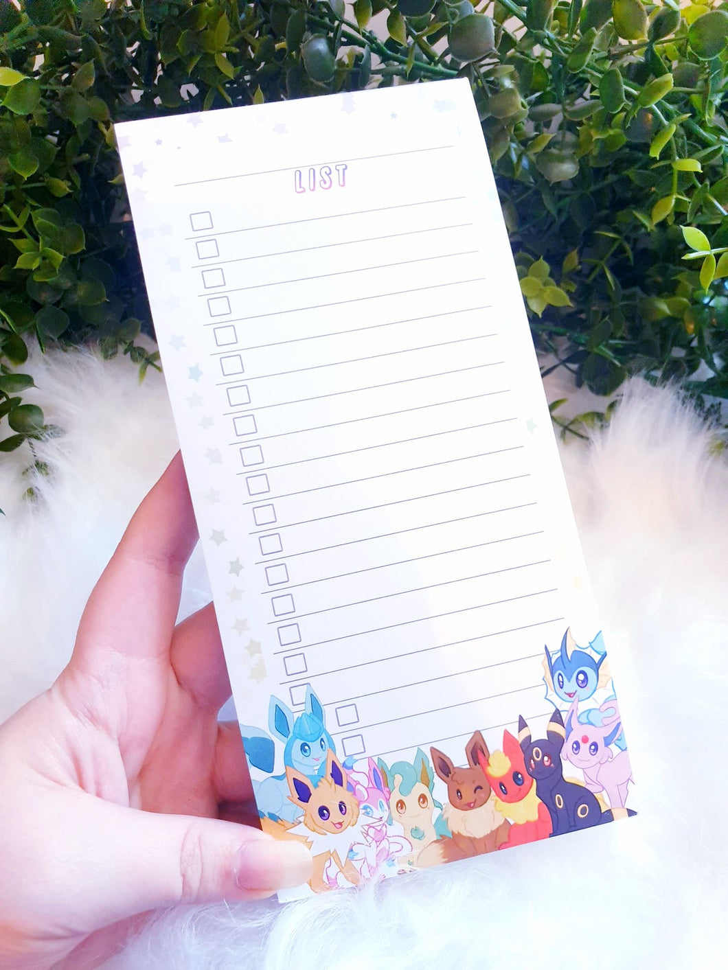Eeveelutions List Pad