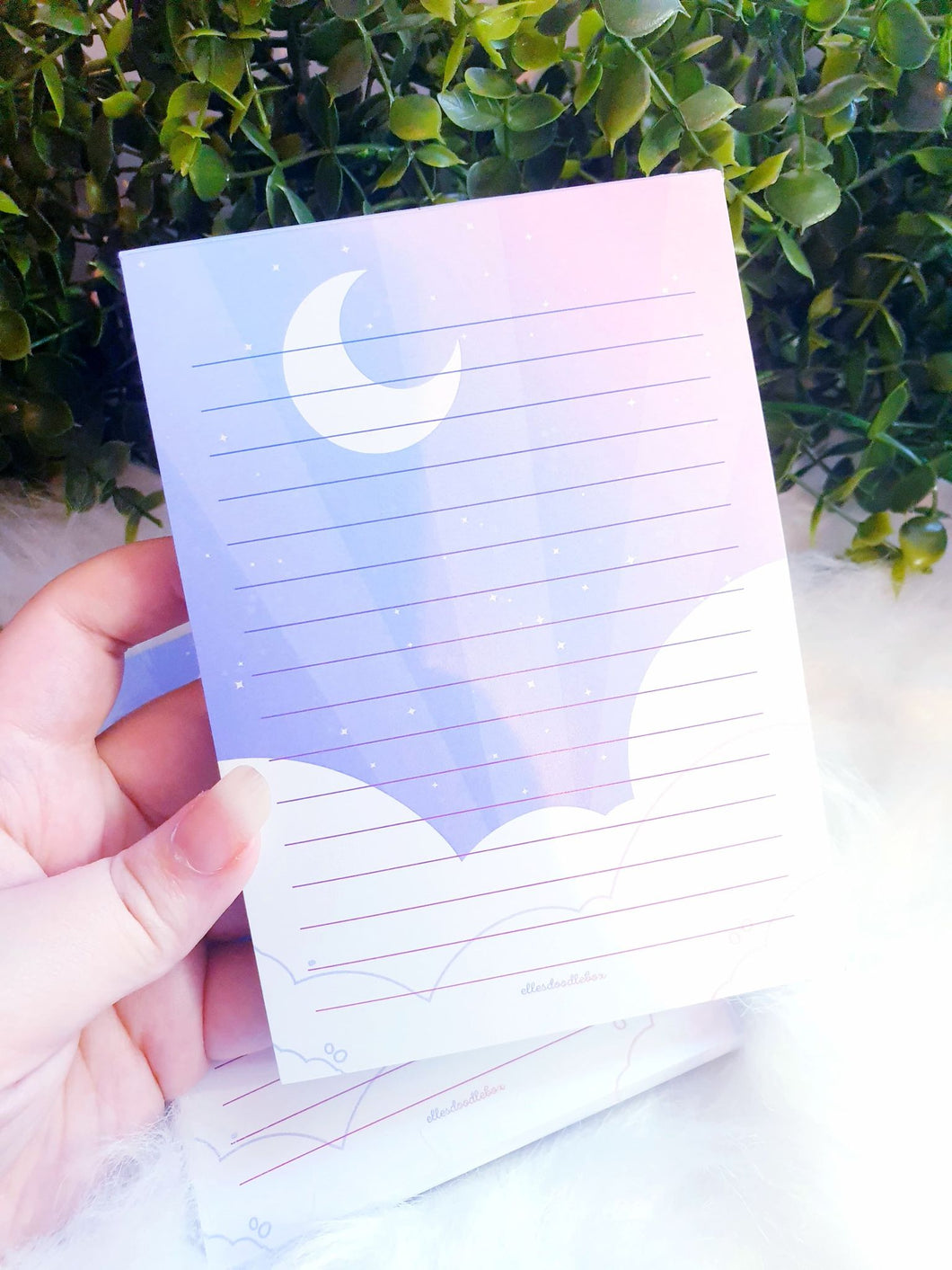 Blue Clouds NotePad