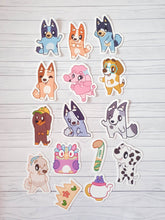 Load image into Gallery viewer, Blue dog and friends Sticker Pack
