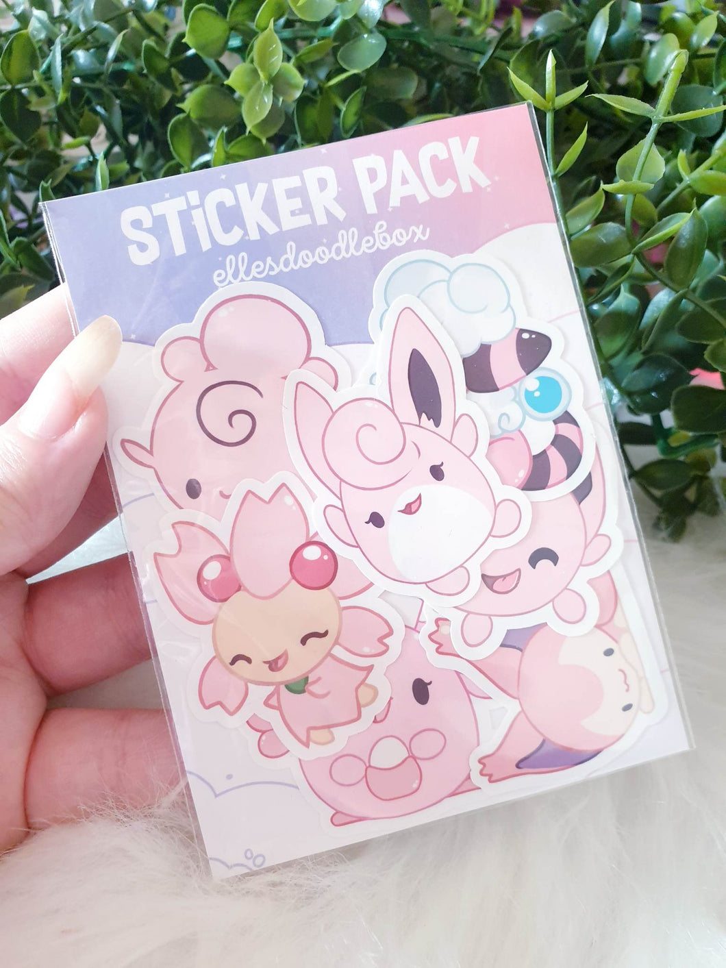 Pink P o k e 1 Sticker Pack