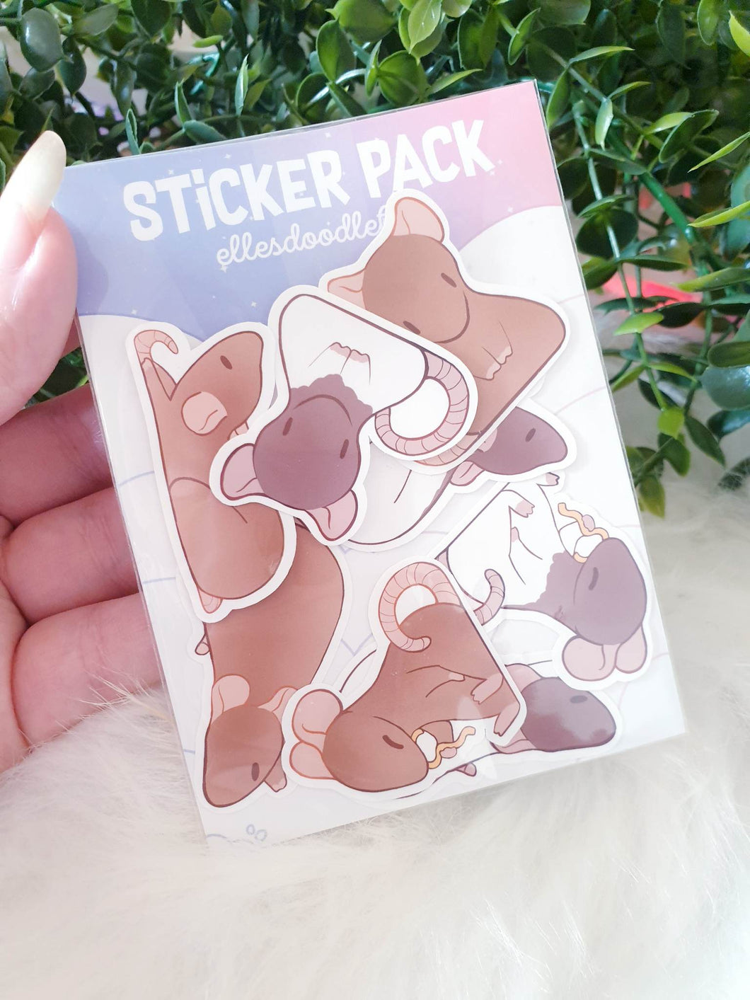 Rats Brown Sticker Pack