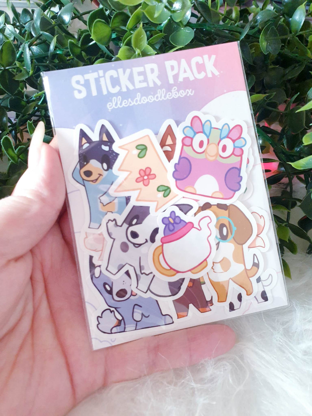 Blue dog and friends Sticker Pack