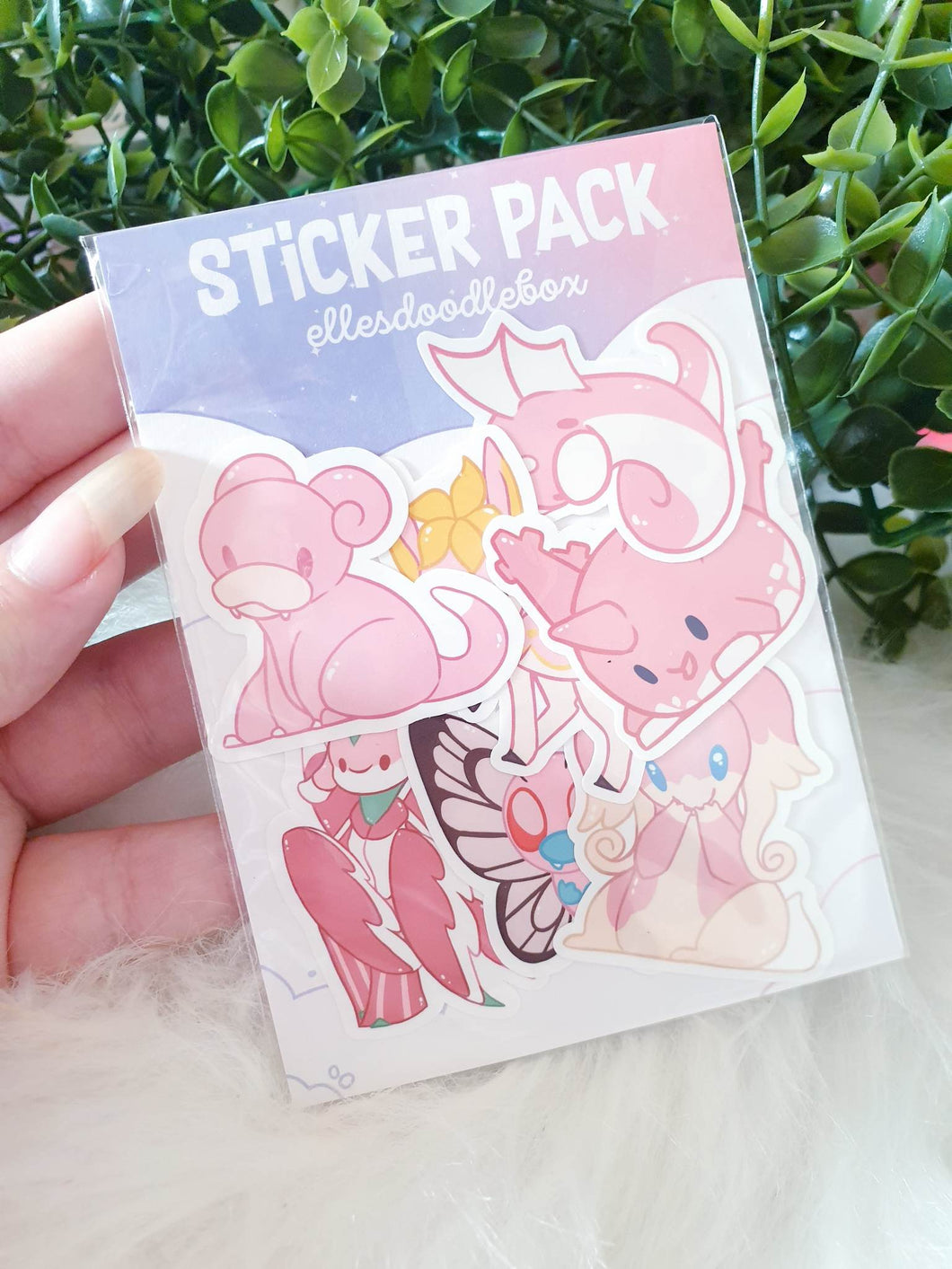 Pink P o k e 2 Sticker Pack