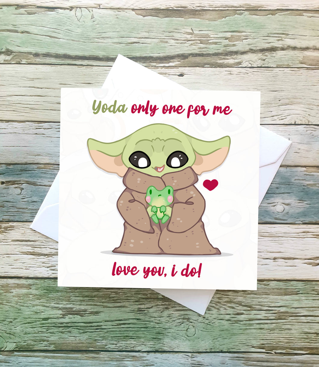 Green Baby 'Only one for me' Greetings Card
