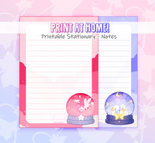 Load image into Gallery viewer, Bunny Clouds / Geese Digital Stationary Set

