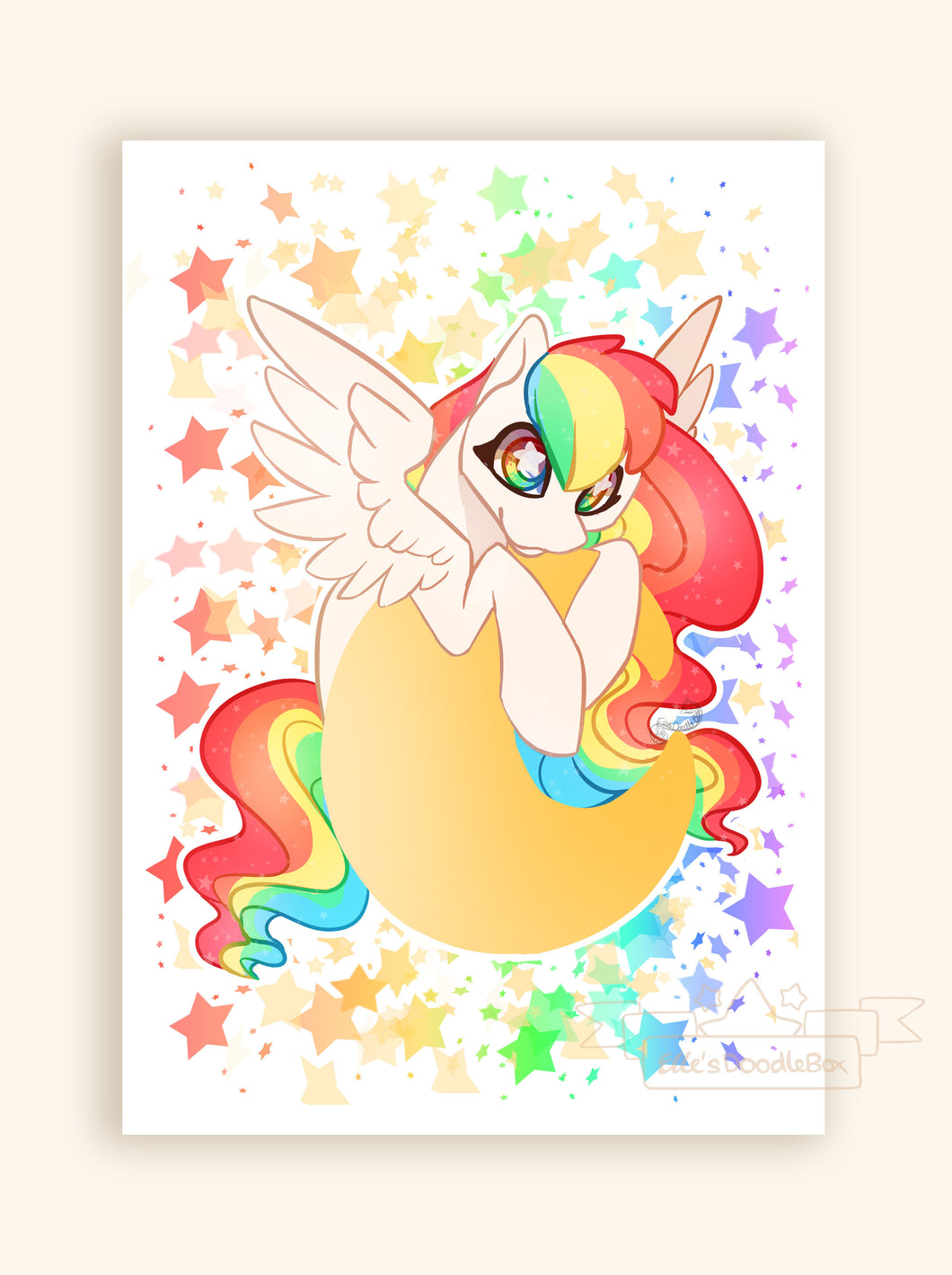 Rainbow Pegasus Print / Pony