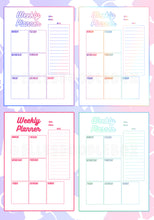 Load image into Gallery viewer, Plain / Simple Digital Weekly Planner

