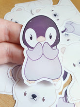 Load image into Gallery viewer, Polar Bear &amp; Penguin Sticker
