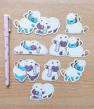 Load image into Gallery viewer, Wooloo &amp; Mareep Sticker Pack
