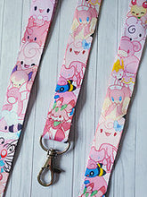 Load image into Gallery viewer, Pink P o k e Lanyard

