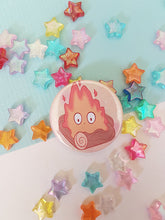 Load image into Gallery viewer, Calcifer Pin Badge Button
