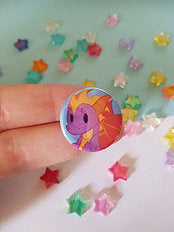 Spyro The Dragon Pin Badge Button
