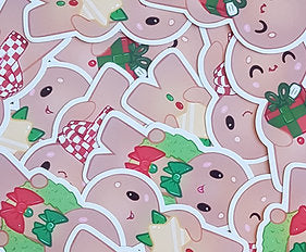 Gingerbread Men Stickers 1