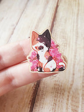 Load image into Gallery viewer, Cat 2 Wooden Pin
