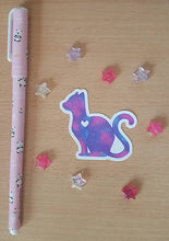 Load image into Gallery viewer, Galaxy Cat Sticker
