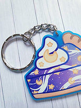 Load image into Gallery viewer, Galaxy Pie 2in Blue Acrylic Charm
