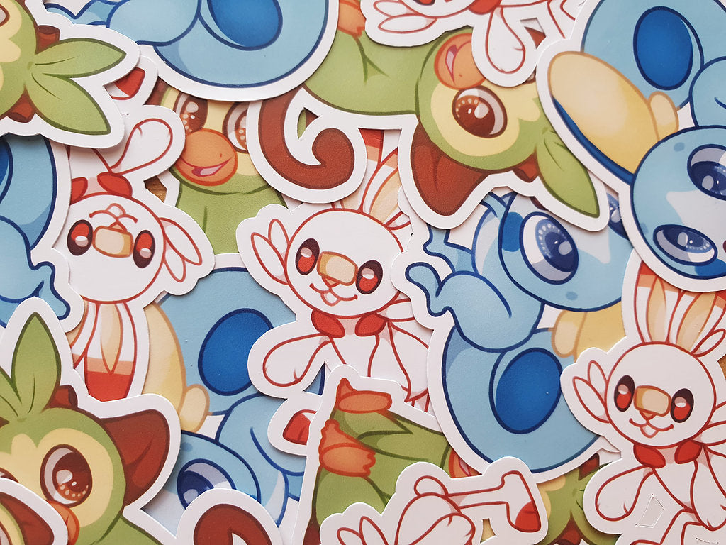 Gen 8 Starter Stickers – Ellesdoodlebox