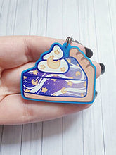 Load image into Gallery viewer, Galaxy Pie 2in Blue Acrylic Charm
