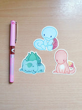 Load image into Gallery viewer, P o k e Starters Stickers 2
