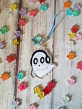 Load image into Gallery viewer, Napstablook Clear 2in Acrylic Charm
