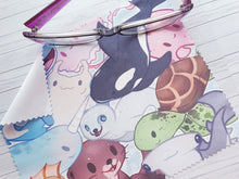 Load image into Gallery viewer, Sea Creatures / Lens Cleaning Cloth - for glasses &amp; screens / Microf
