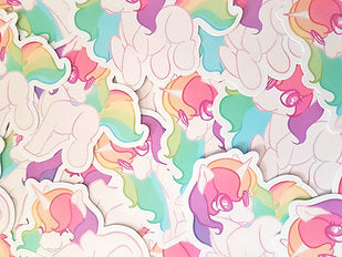Unicorn Rainbow Sticker Set