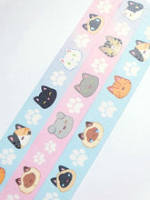 Load image into Gallery viewer, Cat Faces Washi Tape
