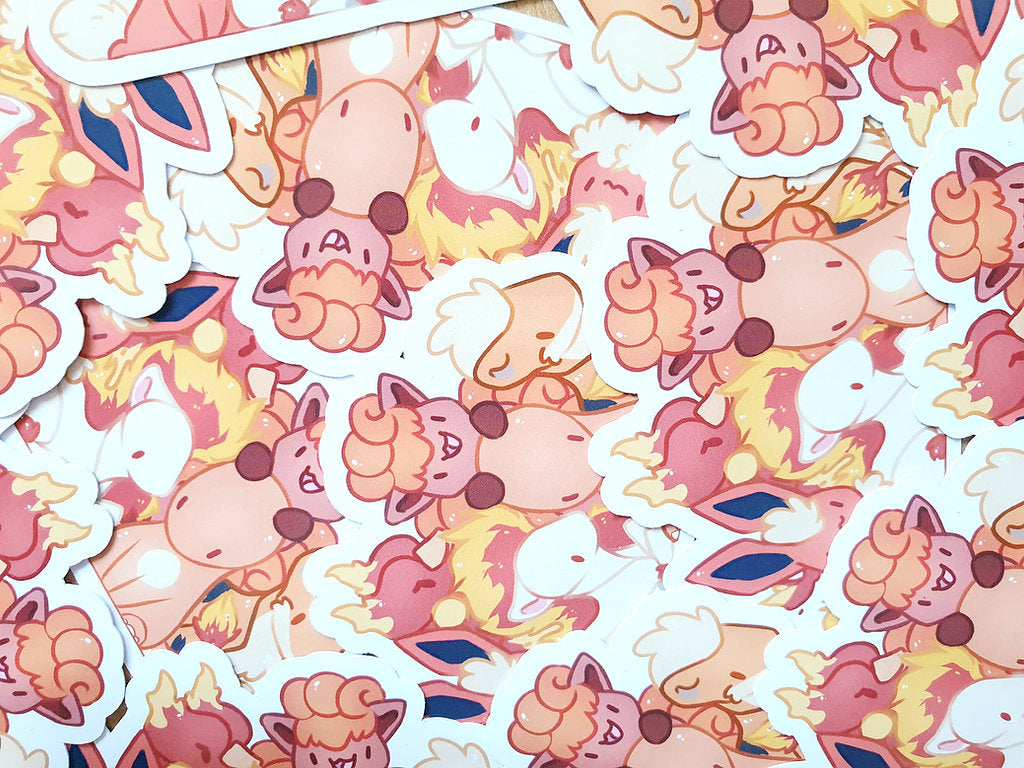 Fire P o k e Group 1 Sticker