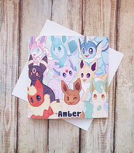 Load image into Gallery viewer, Eeveelution Greeting Card

