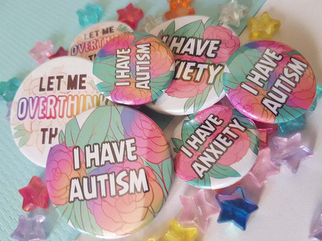 Quote Anxiety Autism Badges