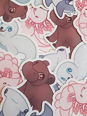 Sea Creatures 3 Stickers