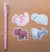 Load image into Gallery viewer, Sea Creatures 3 Stickers
