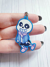 Load image into Gallery viewer, Sans 2in Blue Acrylic Charm
