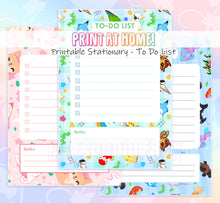 Load image into Gallery viewer, Animal To do List - Digital Stationary Set
